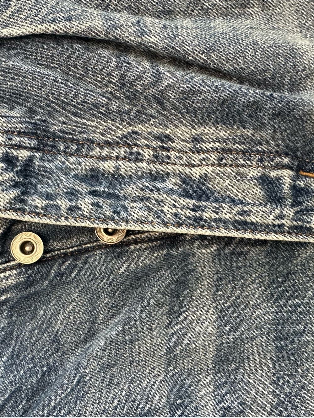Madewell Light Blue Low-slung Baggy Leg Jeans with Frayed Hem - Picture 5 of 6